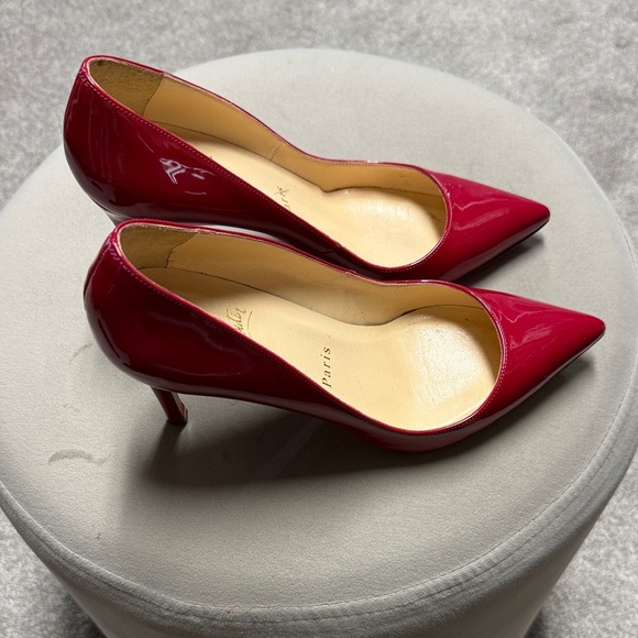 Christian Louboutin Glossy Red Heels - Picture 4 of 9